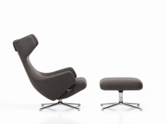 Vitra - grand repos u0026 ottoman nutmeg