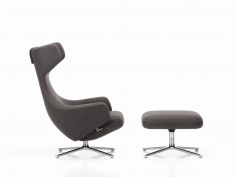 Vitra - grand repos u0026 ottoman nutmeg